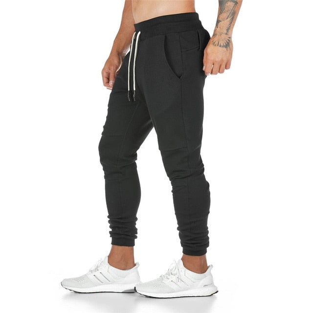 Jogging noir avec poche pour téléphone portable pour crossfit, calisthenics ou fitness